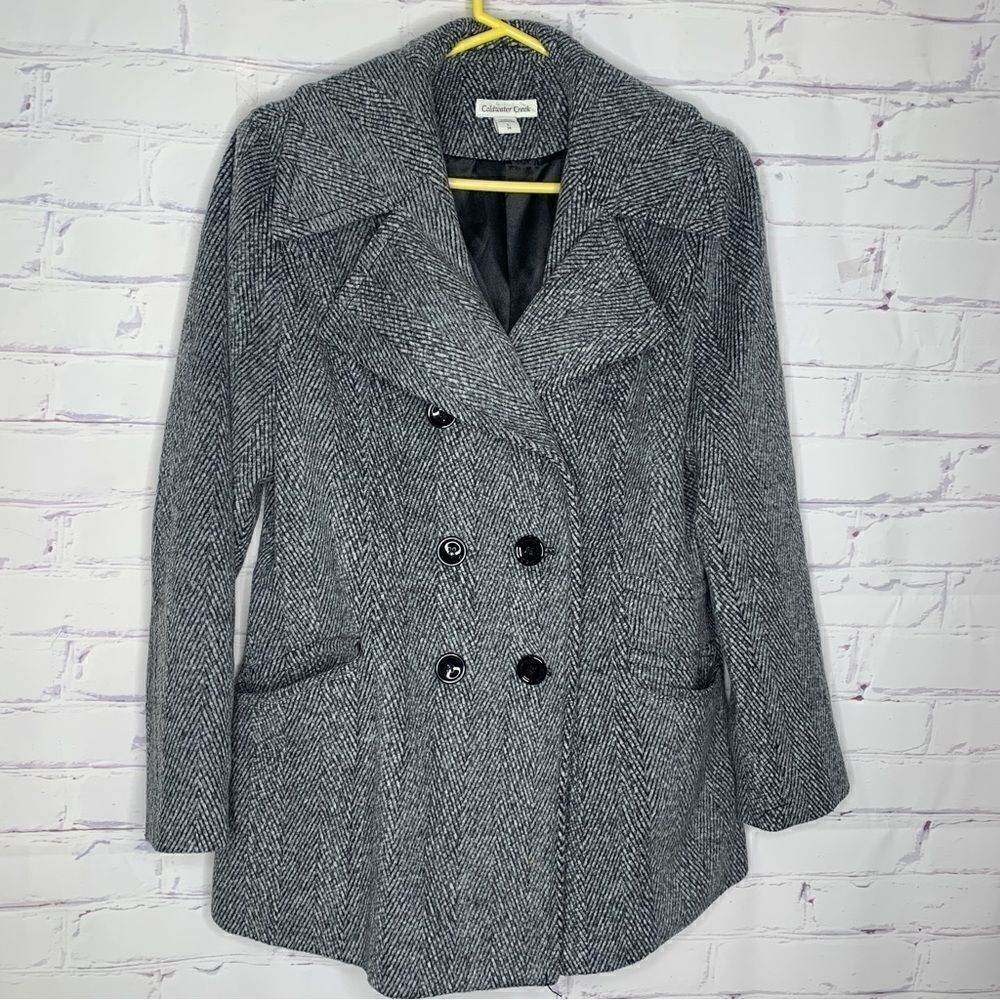 Coldwater Creek size 14 gray coat